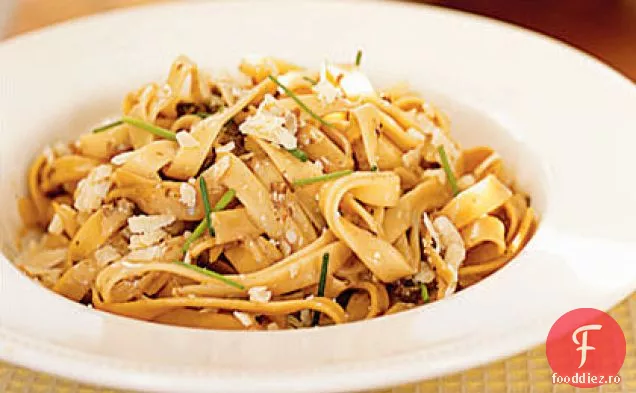 Fettuccine cremoasă cu ciuperci Porcini
