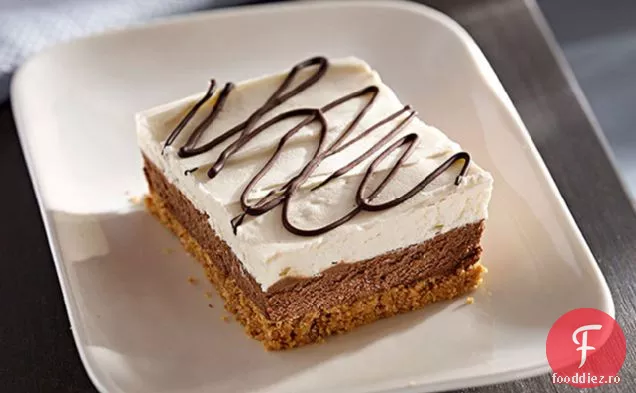 Bare De Cheesecake Cu Straturi De Ciocolată Fără Coacere