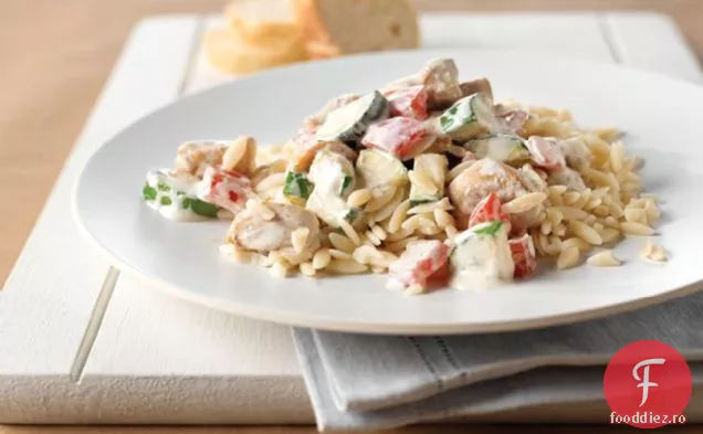 Cremă Italiană De Pui Și Orzo Skillet
