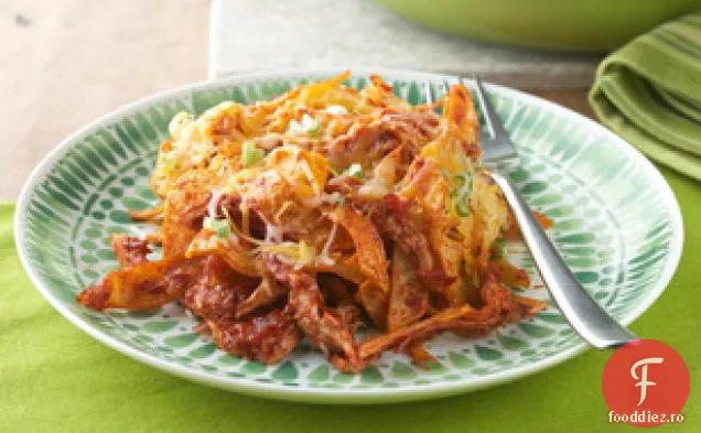 Chilaquiles roșii cu pui