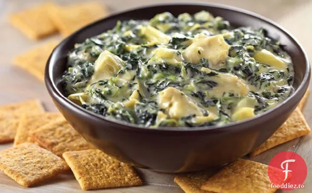 VELVEETA Queso Blanco spanac și Anghinare Dip