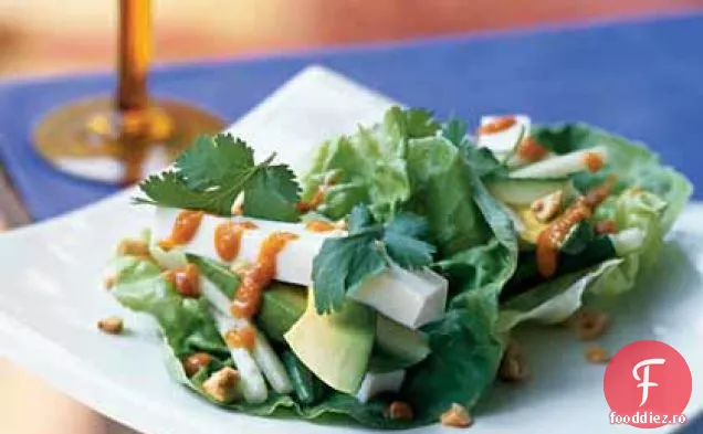 Salată de legume și Tofu cu Miso Sambal