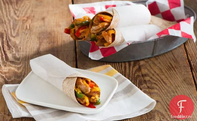 BBQ Carne de porc & piper Wraps