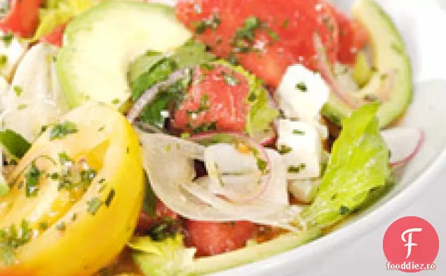 Salată De Roșii Și Pepene Verde