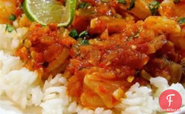 Cilantro Usturoi Lime Creveți Sote