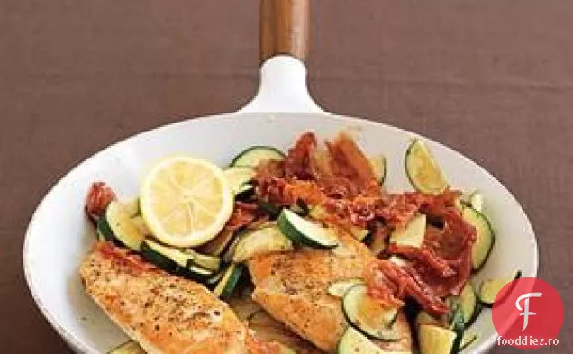 Pui, Dovlecei Și Prosciutto