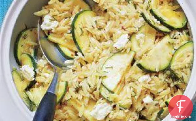 Salată Orzo Cu Dovlecei Și Rețetă Feta