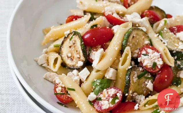 Pennette cu dovlecei, Ricotta Salata si ierburi proaspete