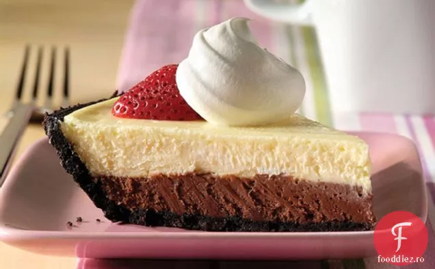 PHILADELPHIA 3-pas dublu-ciocolata strat Cheesecake