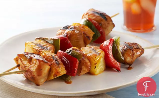 Dulce BBQ pui Kabobs