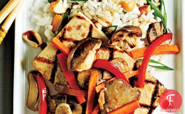 Fripturi Tofu cu Shiitakes și legume