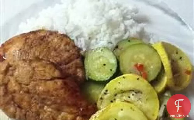 Zucchini La Grătar Cu Lămâie Și Piper