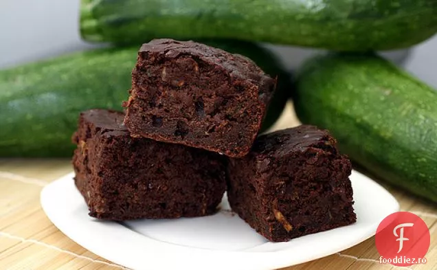 Brownies Cu Dovlecei Cu Ciocolată Dublă