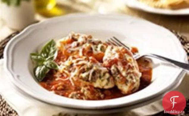 Shells cu cârnați italieni și umplutură de Ricotta