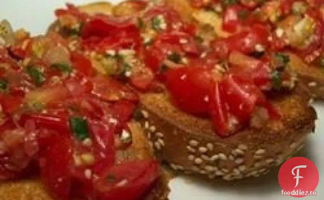 Bruschetta de rucola de roșii a lui Jen