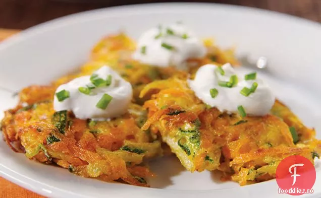 Latkes de morcovi și dovlecei