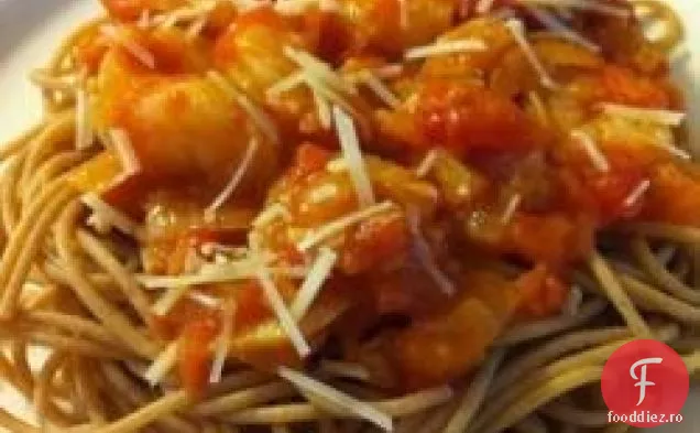 Creveți cu sos picant de roșii