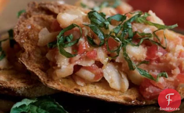 Bruschetta de roșii și fasole