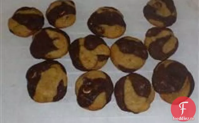 Cookie-uri cu ciocolată marmorată