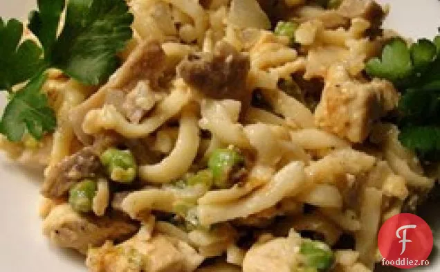 Pui sau curcan Tetrazzini Deluxe