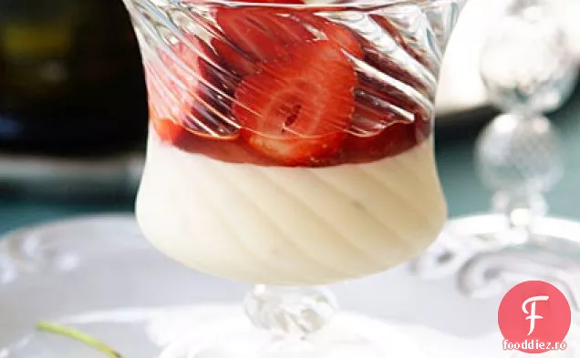 Panna Cotta al Mascarpone con Fragole