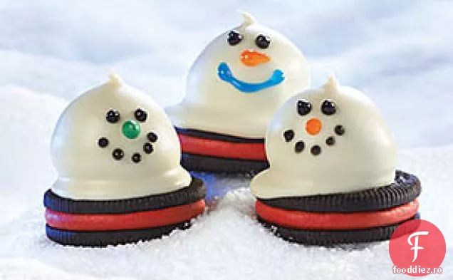 Melting Snowman Oreo Balls