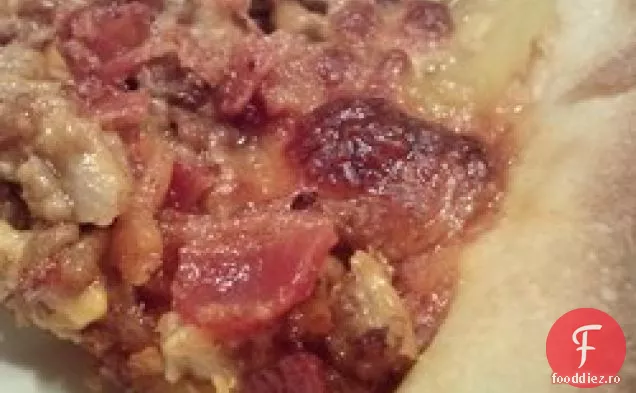 Pizza Adevărată Cu Cheeseburger