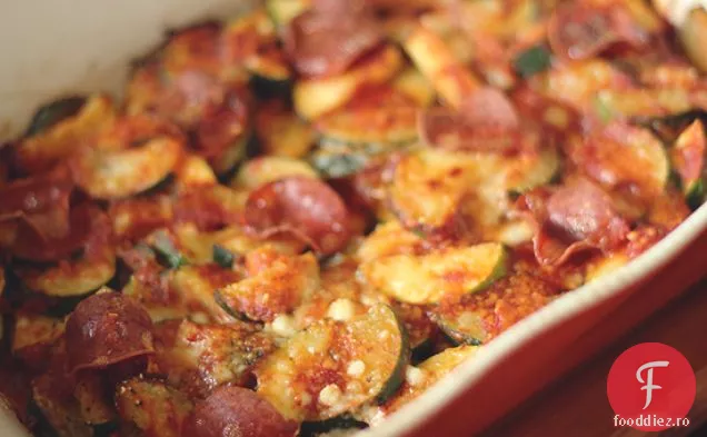 Pepperoni Pizza Zucchini Coace