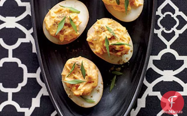 Sriracha-și-wasabi Deviled Ouă