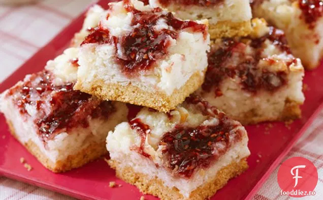 Bare De Nucă De Cocos Sărutate Cu Zmeură