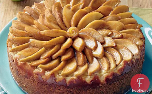 Tort De Brânză Caramel-Mere