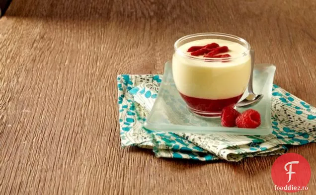 Mousse de lămâie încântătoare cu sos de zmeură