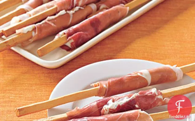 Prosciutto-Wrapped Breadsticks