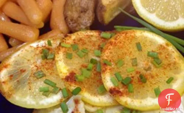 Cod cu lămâie, usturoi și arpagic