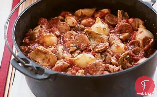 Pui Italian și anghinare