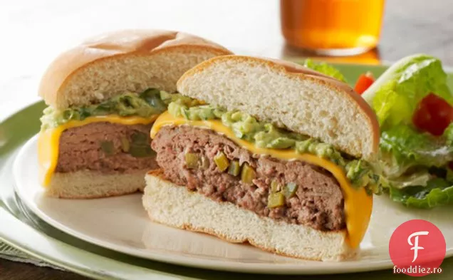 Jalape o-cheeseburgeri umpluți cu guacamole