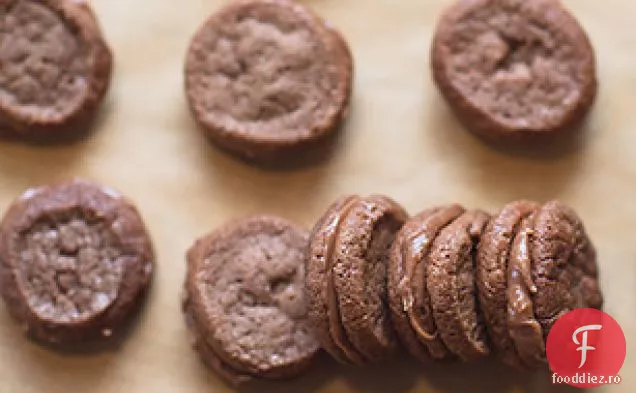 Cookie-Uri Mini Sandwich Cu Ciocolată Cu Lapte