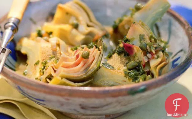 Anghinare fierte cu capere și pătrunjel