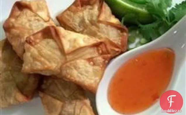 Pui picant și Wontons Cilantro