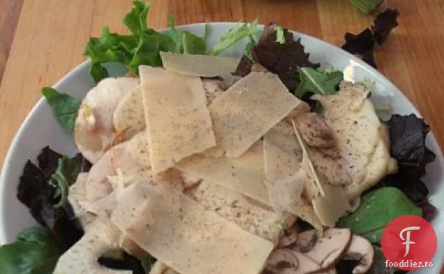 Salată Crudă De Anghinare, Ciuperci Și Parmezan