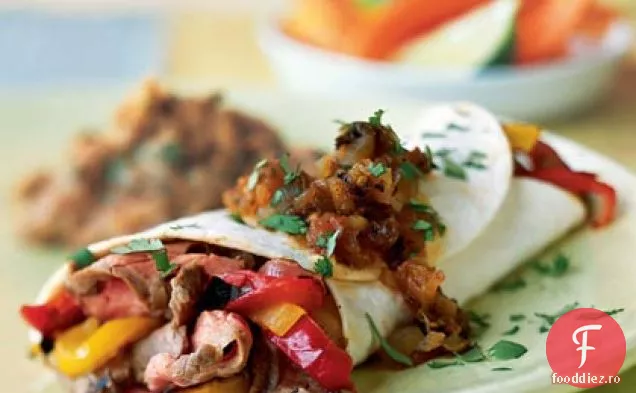 Tex-Mex flanc friptură și legume