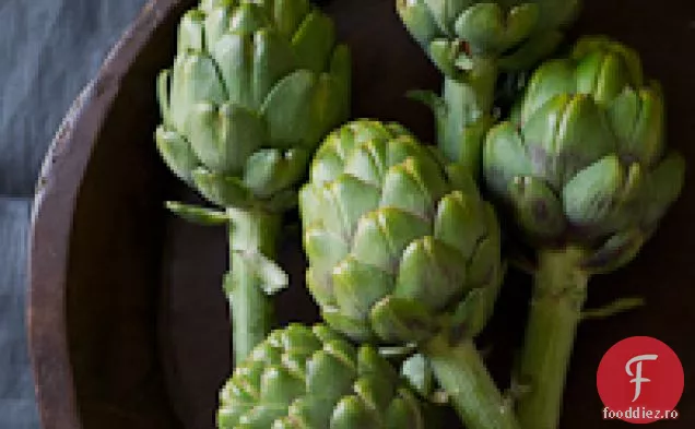 Anghinare Și Tulpini La Grătar Cu Unt De Tarhon De Usturoi