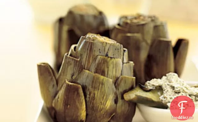 Anghinare la grătar cu Dip de anghinare-mentă