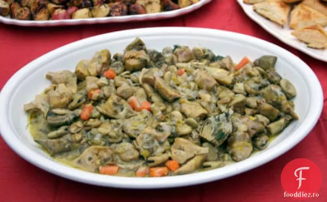 Aginares me Koukia (anghinare și fasole Fava)