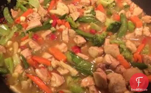 Pui Portocaliu Stir-Fry