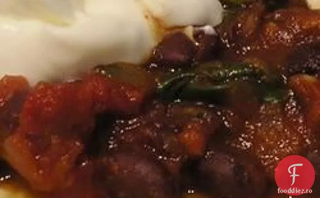 Spanac de roșii și burrito de fasole