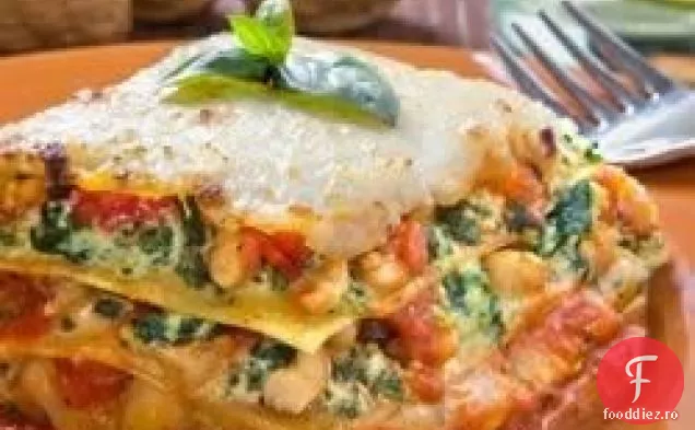 Lasagna de spanac cu Pesto de nuc