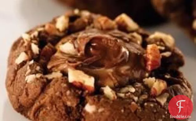 Turtle Fudge Cookie-Uri Cu Ciocolată