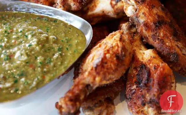 Aripi de pui cu Salsa Verde