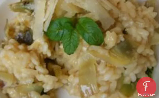 Risotto Cu Inimi De Anghinare Și Lămâie